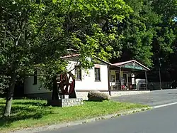 Budova muzea a vstup do štoly Ondřej Šlik v Plané u Mariánských Lázní