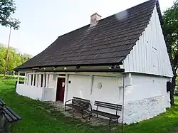 Domek Prokopa Diviše v Žamberku – jednoduchá podstávka (obvaz) bez zavětrovacích prvků