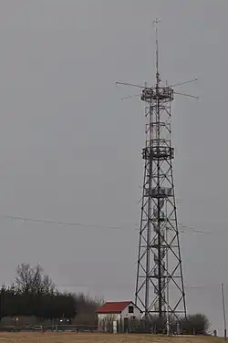 Rozhledna u vsi Žandov (březen 2013)