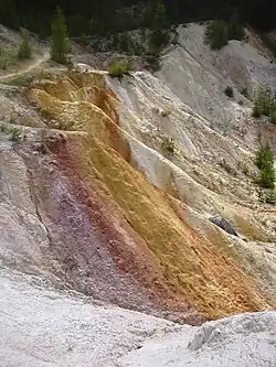 Žegrov - krasová deprese vyplněná rudickými vrstvami, pozůstatek po těžbě železné rudy