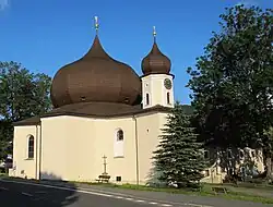 Farní kostel Panny Marie Pomocnice v Železné Rudě.