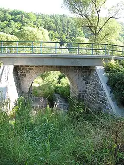 Vodslivský potok nedaleko ústí do Sázavy