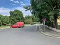 Začátek ulice u parku Parukářka