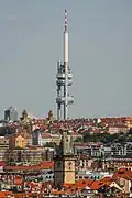 Žižkovský vysílač je výšková dominanta celé Prahy