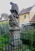 Žichovice (okr. Klatovy), socha sv. Jana Nepomuckého od východu.JPG