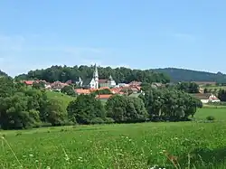 Pohled na Žihobce od západu