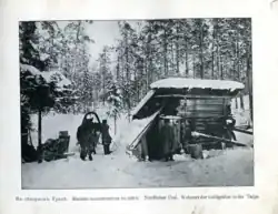 Obydlí zlatokopů v uralské tajze