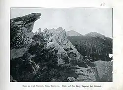 Pohled z vrcholu hory Taganaj nedaleko Zlatoustu (1900)