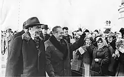 Kyjev se setkává s Leonidem Iljičem Brežněvem a Josipem Brozem Titem, 19. listopadu 1973