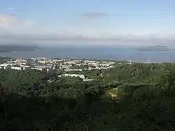 Pohled na město od sopky Viljučinskij