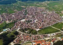 Letecký pohled na město