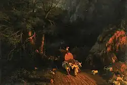 Ivan Ajvazovskij: Cesta v lese, 1857