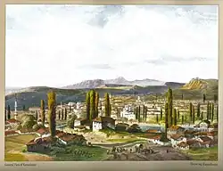 Carlo Bossoli: Karasubazar. Pohled na město, 1856
