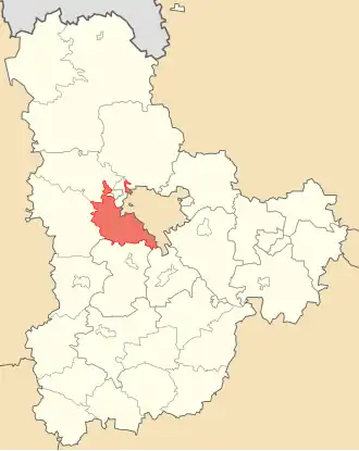 Poloha rajónu v Kyjevské oblasti