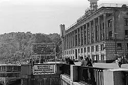 Kyjevský říční přístav na počátku 70. let.