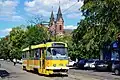 Tramvaj Škoda 01T v Mykolajivu (původně z Plzně)