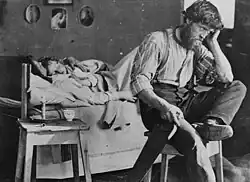 Oscar Gustav Rejlander: Těžké časy (druhá verze), asi 1860