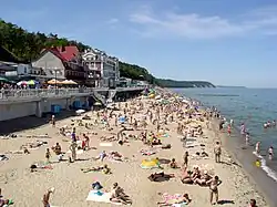 Pláž u města Svetlogorsk