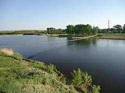 Visutý most přes Uj v Troicku