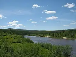 Řeka u obce Nagornyj