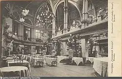 Interiér restaurace Slaviansky bazar