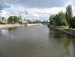 Řeka ve městě Kropyvnyckyj