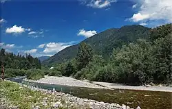 Teresva u obce Usť-Čorna