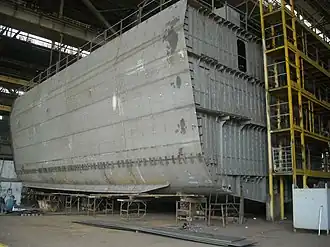 Rozestavěná korveta Vladimir Veliky