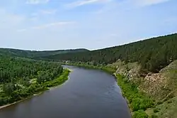 Řeka Ingoda u města Čita