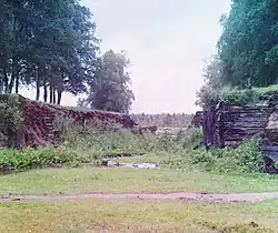 Zbytky stavidla z první verze Mariinského systému z roku 1810