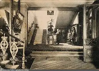Vstupní vestibul hotelu v roce 1902