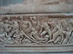 Římské hypogeum s bitevním výjevem