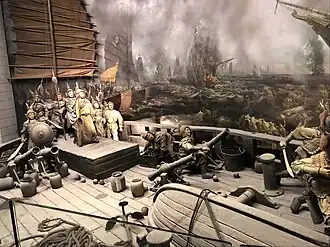 Scéna bitvy u Tchun-men