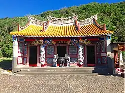 Chrám na ostrově Kuej-šan, který byl podle legendy postaven už v 18. století[5]