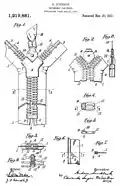 Kresba zdrhovadla, patent z roku 1917