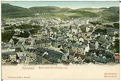 Pohled na město z Jeleního skoku, 1898