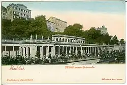 Mlýnská kolonáda v roce 1898