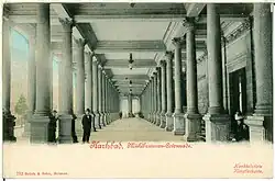 Vnitřní prostor Mlýnské kolonády, 1898