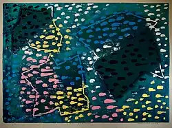 František Hodonský, Vodní hvězdy, dřevořez, 1997