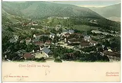 Novosedlice s návsí v roce 1901