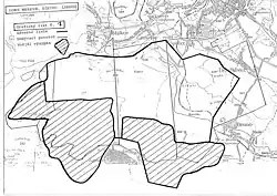 Hranice dobývacího prostoru lomů Merkur, Březno a Libouš.