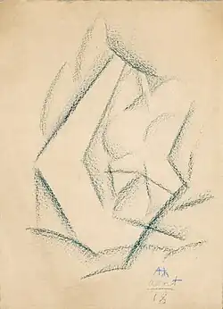 Adolf Hoffmeister, Cesta, 1918