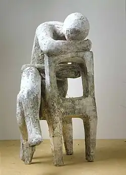 Sedící (1949), v. 52 cm