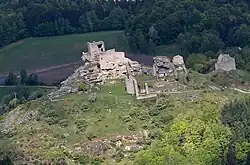 Zřícenina hradu Flossenbürg v roce 2014