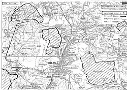 Hranice dobývacího prostoru lomu Bílina.