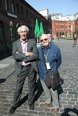 Jan Rajlich a Wim Crouwel v Berlíně 2005, foto Jan Rajlich ml.