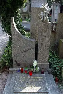 Hrob na Vyšehradském hřbitově