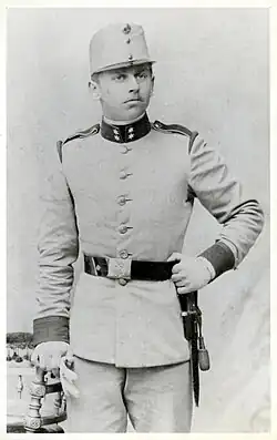 Rudolf Kalvach ve vojenské uniformě