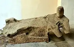 Ležící, pískovec, SGVU Litoměřice