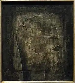 Hlava (1962), olej